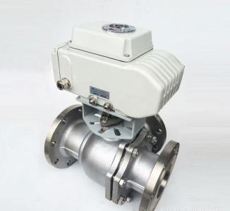 電動法蘭三通球閥，電動三通閥，電動三通牙口球閥